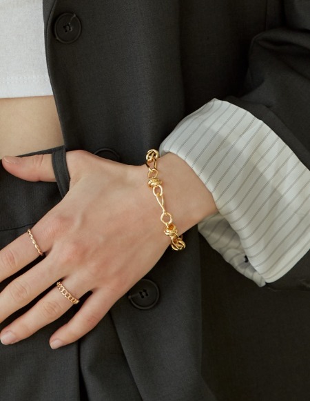 [silver컬러추가] new moon chain bracelet
